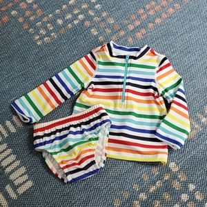 NWOT Primary Brand Rash Guard and Swim Diaper